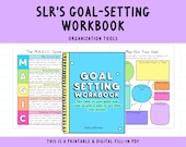 Goal Setting Workbook | Anxiety | ADHD | Organization | Depression | Attainable Goals | Planning | Habits | Reflections | Productivity