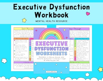 Executive Dysfunction Workbook | Anxiety | ADHD | Organization | Depression