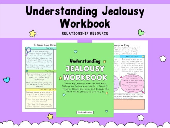 Understanding Jealousy and Envy Workbook: A Self-Compassion Guide (PDF Workbook)