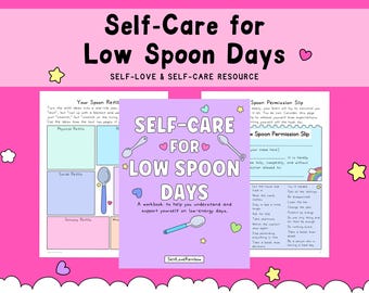 Self-Care for Low Spoon Days Workbook & Check-In Pages (PDF)