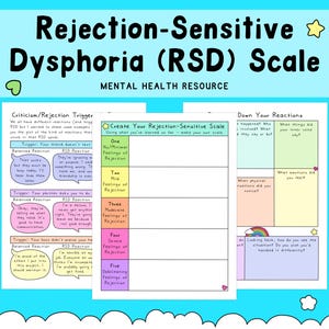 RSD Waage |  Zurückweisung Sensible Dysphorie-Skala | Angst | ADHS | Organisation | Depressionen