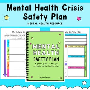 Mental Health Crisis Safety Plan: Self-Care Worksheets (PDF)