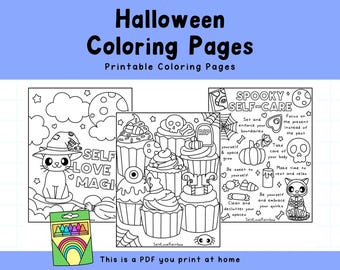 Hand Drawn Halloween Coloring Pages: Spooky Season (PDF)