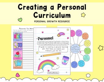 Personal Curriculum Workbook | Self Discovery Journal | Learning Plan Guide (PDF Download)