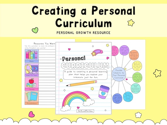 Personal Curriculum Workbook | Self Discovery Journal | Learning Plan Guide (PDF Download)
