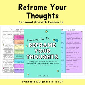 Werkboek Herkader je gedachten: cognitieve vervormingen en herkaderingstechnieken (pdf)