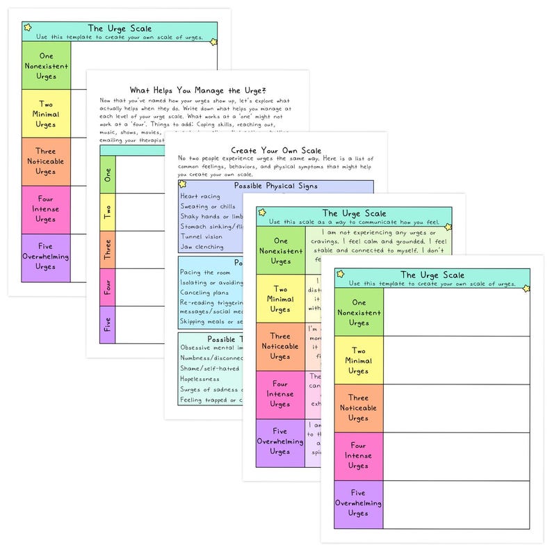 Urge Log Worksheet.pdf The Recovery Workbook, Journal, & Tracker: Tools for Addiction, Mental ...