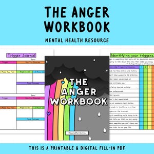 The Anger Workbook | Mental Health Worksheets | Self-Help | Anger Management