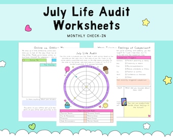 July Life Audit Workbook, Monthly Reflection (PDF)