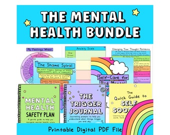 The Mental Health Bundle | Anxiety | Depression | Therapy Tools | Counselling Resources | Teen Mental Health | Self-Help Printables