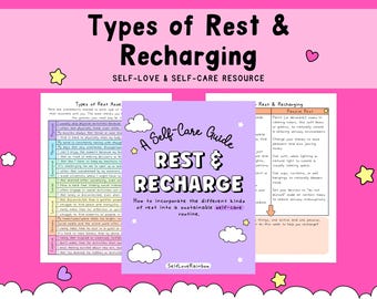 Rest & Recharge Workbook: Self-Care Ideas (Digital Download)