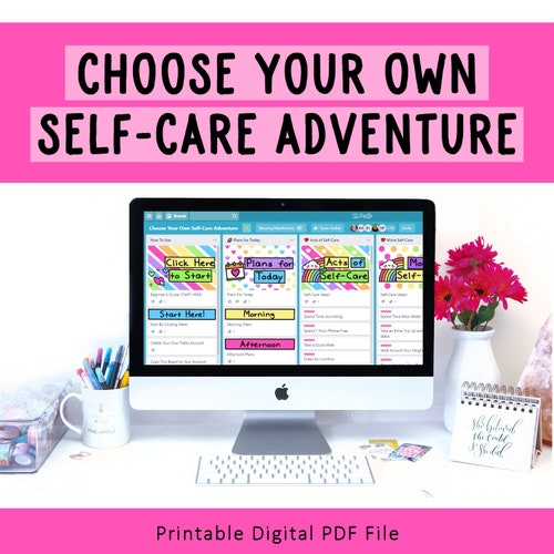 Choose Your Own Self-care Adventure Trello Digital Planner - Etsy