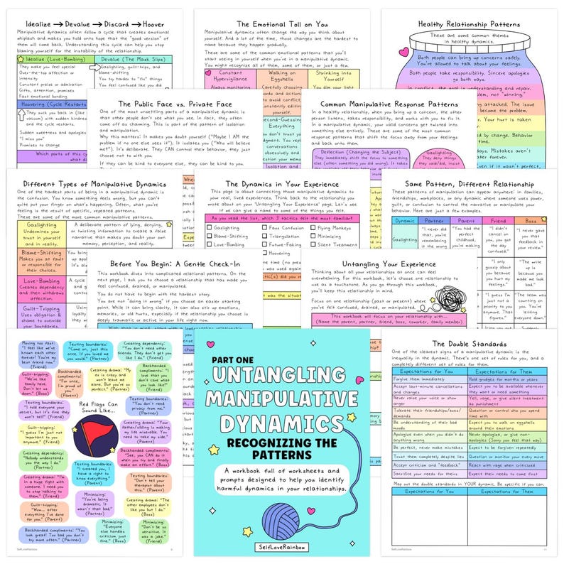 Untangling Patterns Untangling Manipulation Workbook | Narcissistic Abuse Recovery ...