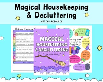 Magical Housekeeping & Decluttering Planner: Witchy Cleaning Checklist (PDF)