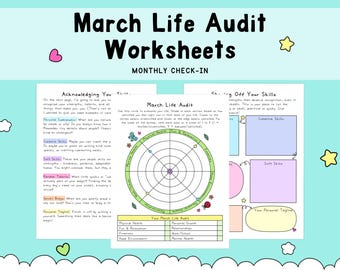 March Life Audit Workbook, Monthly Reflection (PDF)