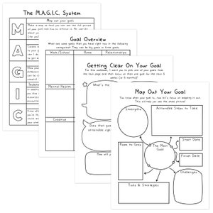 Goal Setting Workbook Anxiety ADHD Organization Depression Attainable Goals Planning Habits Reflections Productivity image 8