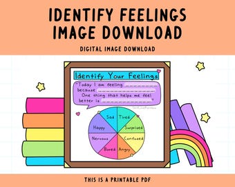 Identify Your Feelings Printable Art: Classroom Poster (Digital Download)
