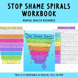 Shame Spirals | Spiraling | Guilt | Self-Worth |  Emotional Healing | Therapist Tools | Accountability | Self-Help Resources