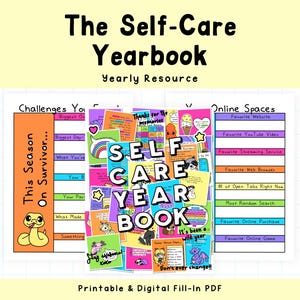 The Self-Care Yearbook | Reflection | Journaling | Fun Prompts | Positivity