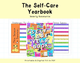 The Self-Care Yearbook | Reflection | Journaling | Fun Prompts | Positivity