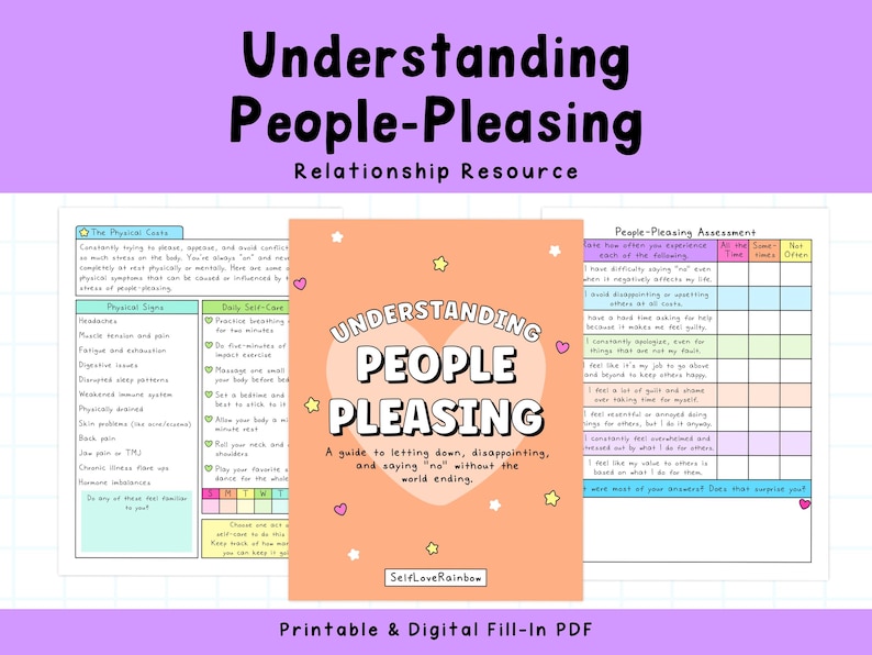 People-Pleasing Workbook: Boundaries & Fawn Response (PDF Download) image 1