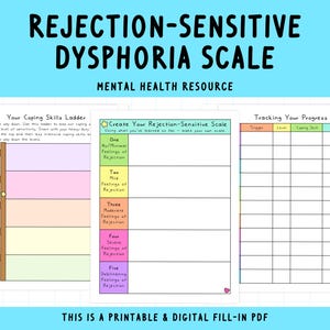 RSD Scale |  Rejection Sensitive Dysphoria Scale | Anxiety | ADHD | Organization | Depression