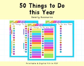 50 Things To Do | Planning | Goals | Motivation
