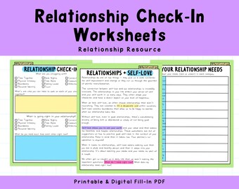 Self-Love Workbook: Relationship Add-On  | Self-Care | Self-Help | Personal Growth | Bullet Journaling