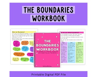 The Boundaries Workbook | Personal Growth | Printable | Self-Help