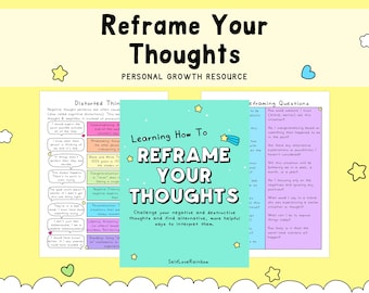 Cuaderno de ejercicios para replantear tus pensamientos: Distorsiones cognitivas y técnicas de reencuadre (PDF)