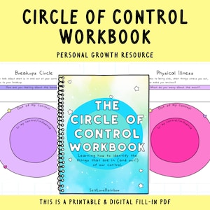 My Circle of Control | Coping Skills | Things I Can Control | Anxiety Tools | Self-Regulation | Anxiety | Boundaries | Personal Growth