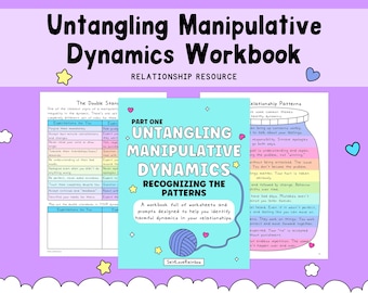 Untangling Manipulation Workbook | Narcissistic Abuse Recovery | Gaslighting Guide | Toxic Relationship Help