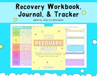 The Recovery Workbook, Journal, & Tracker: Tools for Addiction, Mental Health (PDF Workbook)