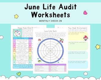 June Life Audit Workbook, Monthly Reflection (PDF)