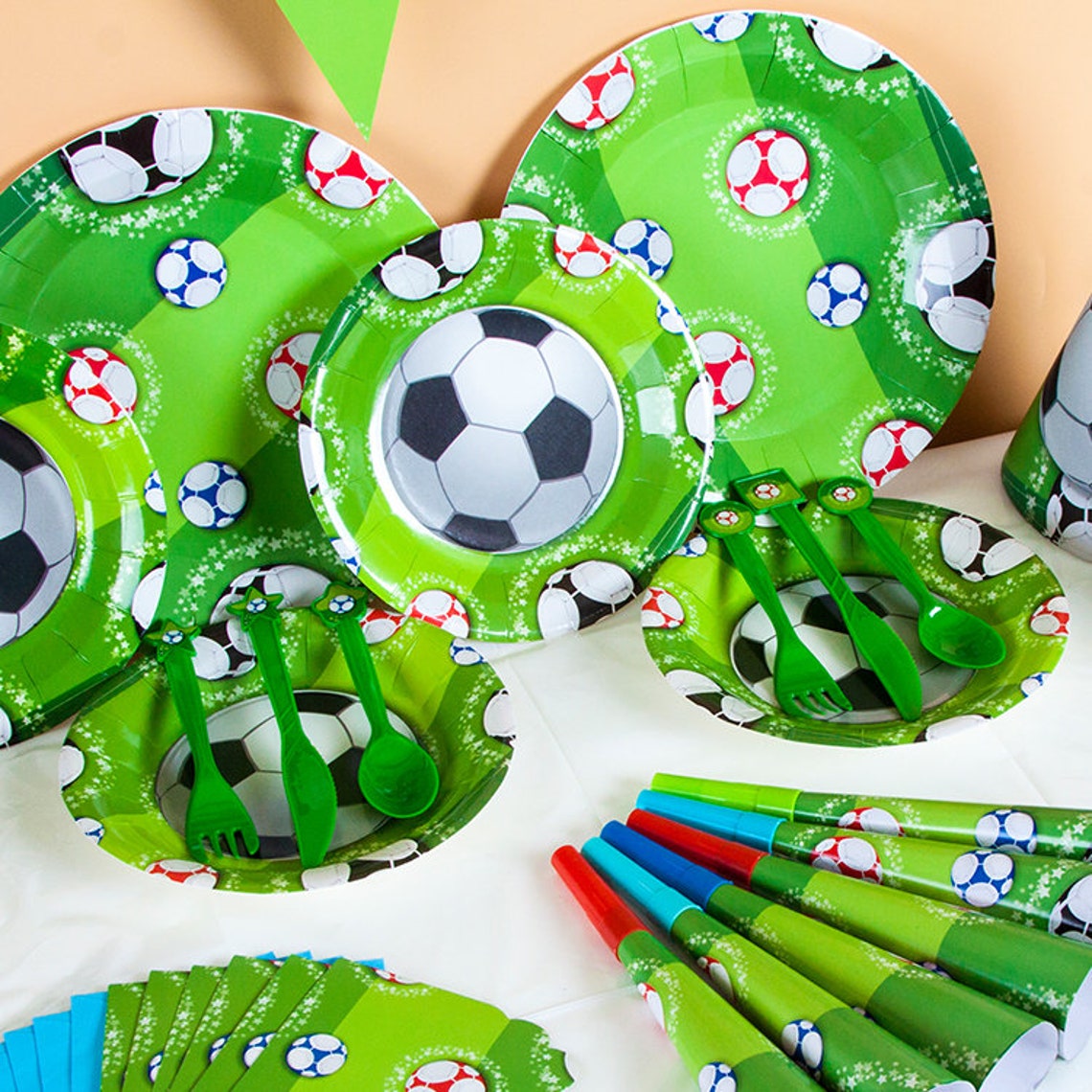 Football Themed Disposable Tablecloth Plastic Table Runner Etsy