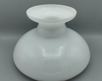 Pantalla de repuesto estilo farol francés vintage de cristal blanco opaco - Iluminación francesa vintage. Pantalla de cristal. Pantalla de farol.