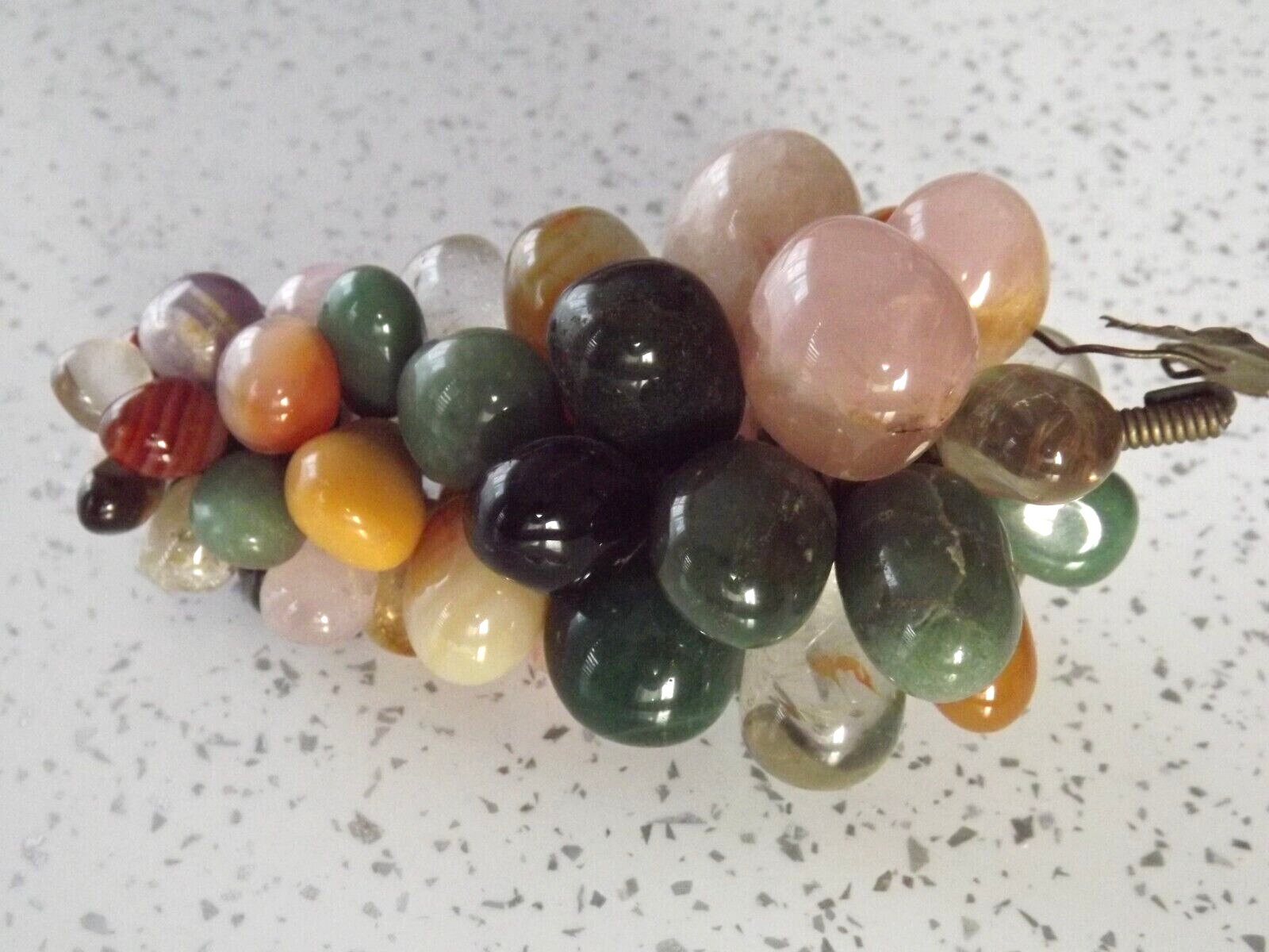 グランドセール 漫画 Color Multi Stone Polished Gem Century Mid Cluster, Grape サイドテーブル・ナイトテーブル・ローテーブル