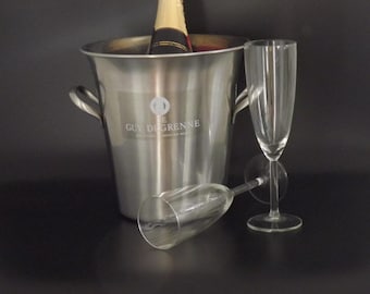 ヴィンテージのKRUGシャンパンクーラー、アイスバケツ。フランス製