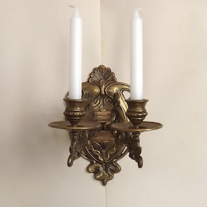 Französischer Art-Déco-Kerzenhalter aus Bronze für eine große Klavierlampe - Französische antike Beleuchtung. Bronze Klavier Kerzenleuchter. Teelicht-Wandleuchte.