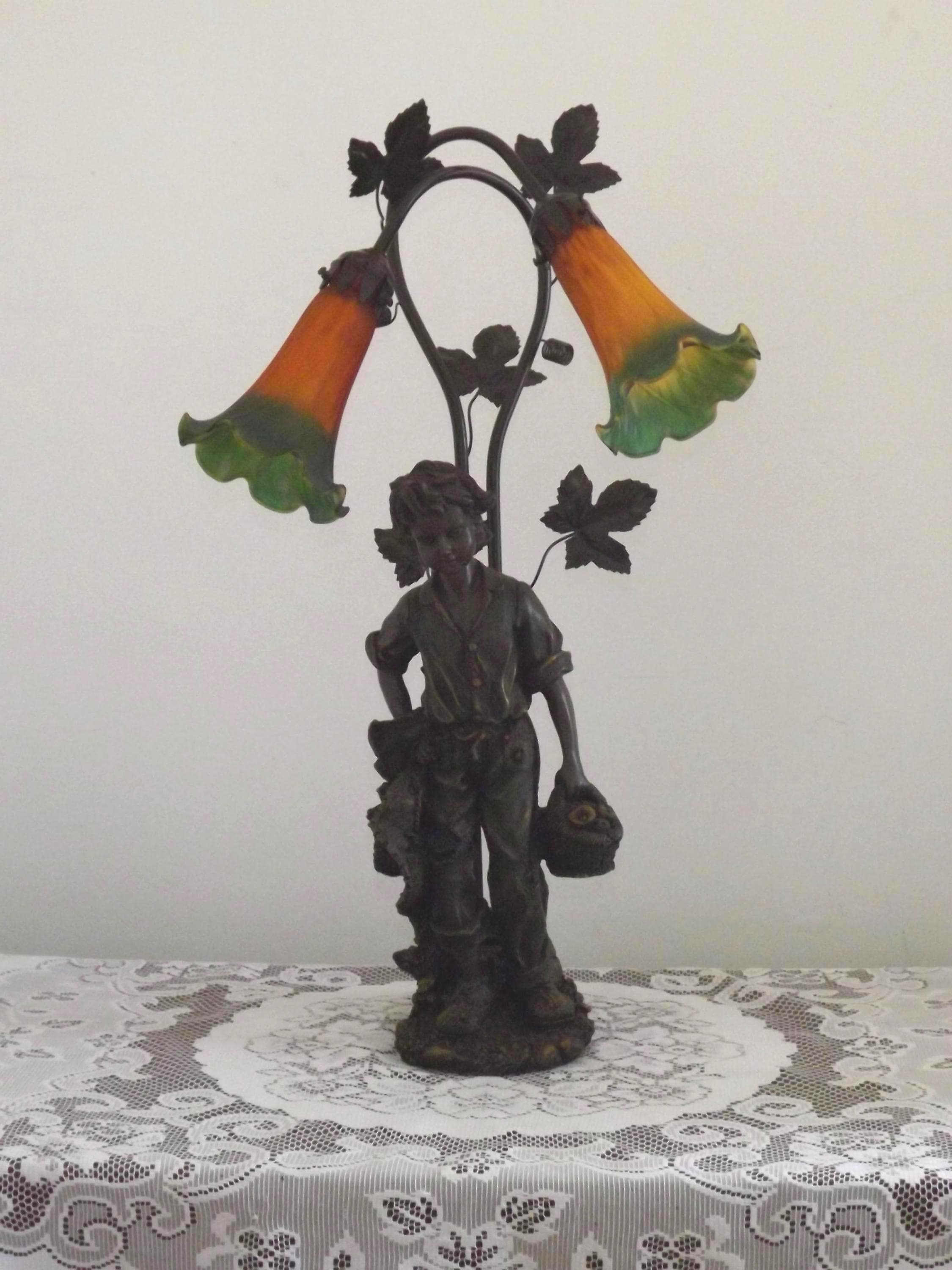 Bronze lady lamp - Etsy 日本