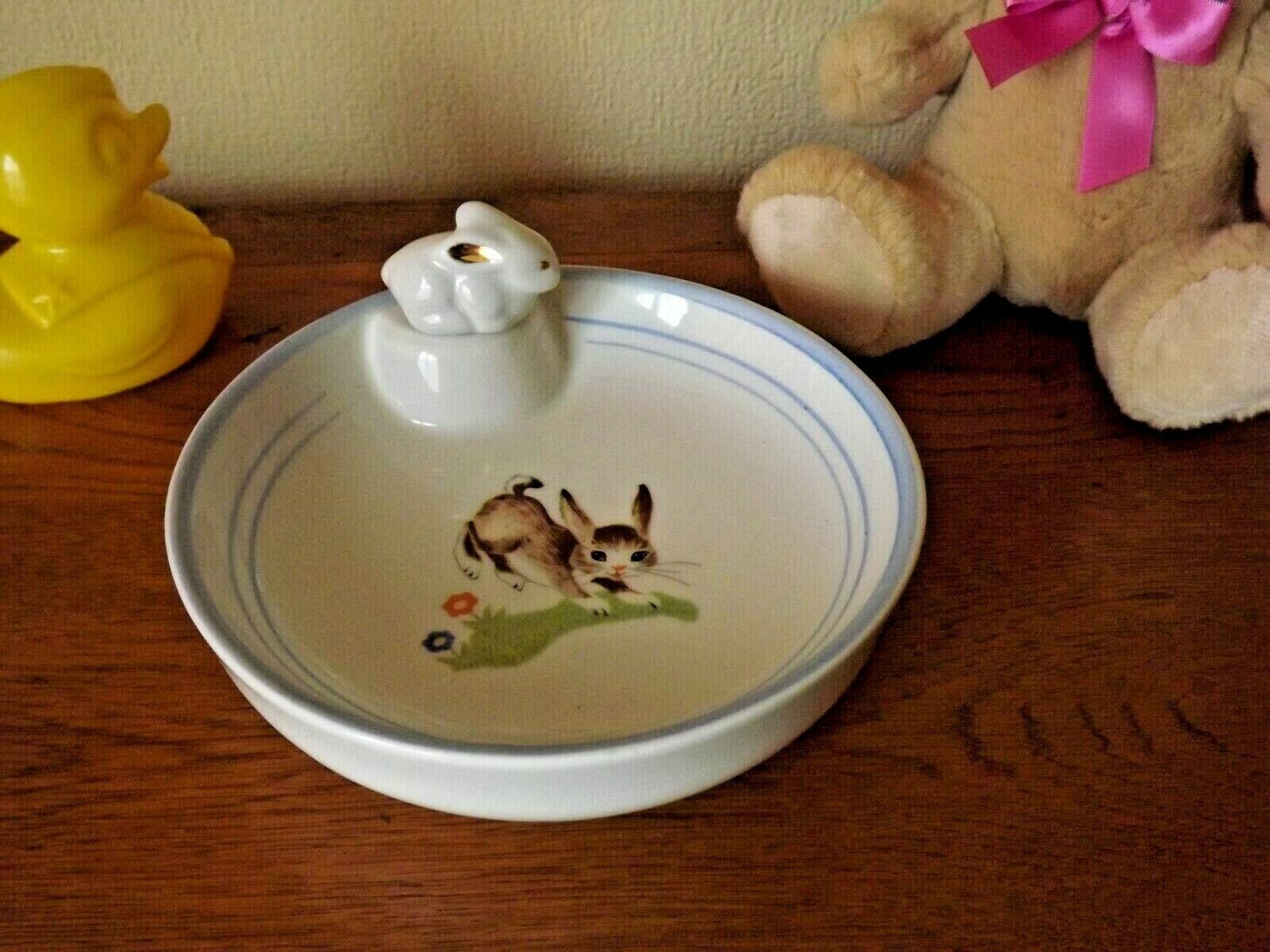 Délicieux Français Vintage Pullivuyt Rabbit Design Warming Bowl & Stopper - Français. Poterie Pilliv