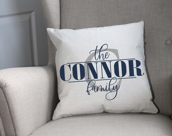 Personaled Pillow Cover, last name pilloqw cover, rustic lodge, cottage pillow cover, mancave pillow, Father's Day gift, gift for her
