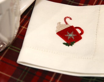 Cotton dishcloths set 3-pieces Reusable face cloth Square colorful napkins handmade 