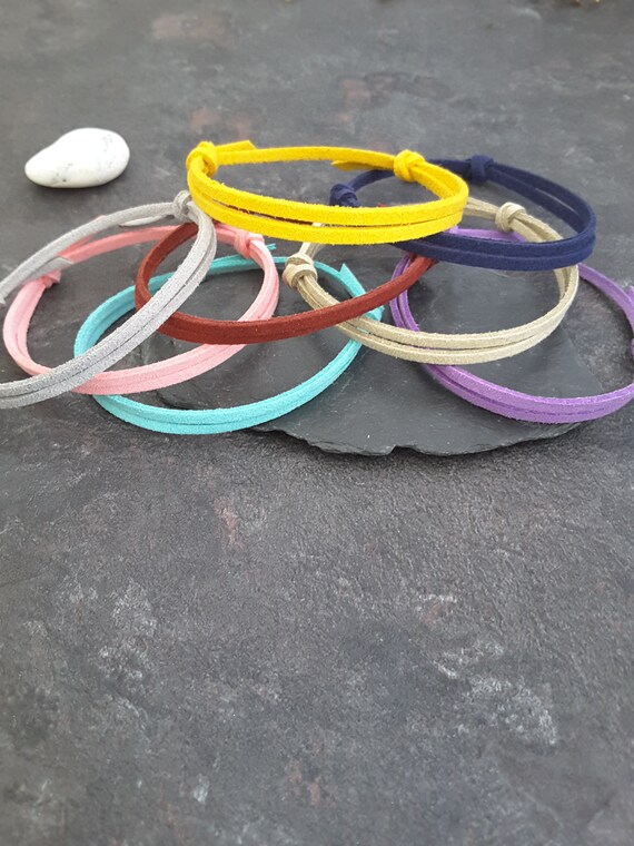 friendship bracelet faux suede cord bracelet