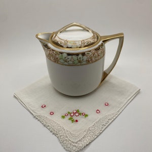 Vintage Hand Painted Nippon Creamer, Chinaware Creamer, Porcelain Creamer