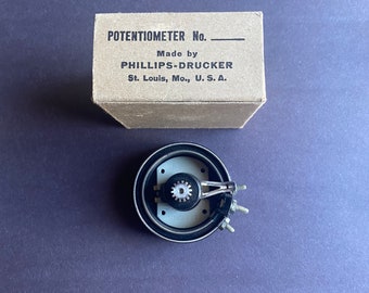 Vintage Potentiometer Knob, Phillips Drucker Atwater Kent Radios, 1920's Radio Memorabilia, Radio Collectibles, Radio Knobs, Gift for Him
