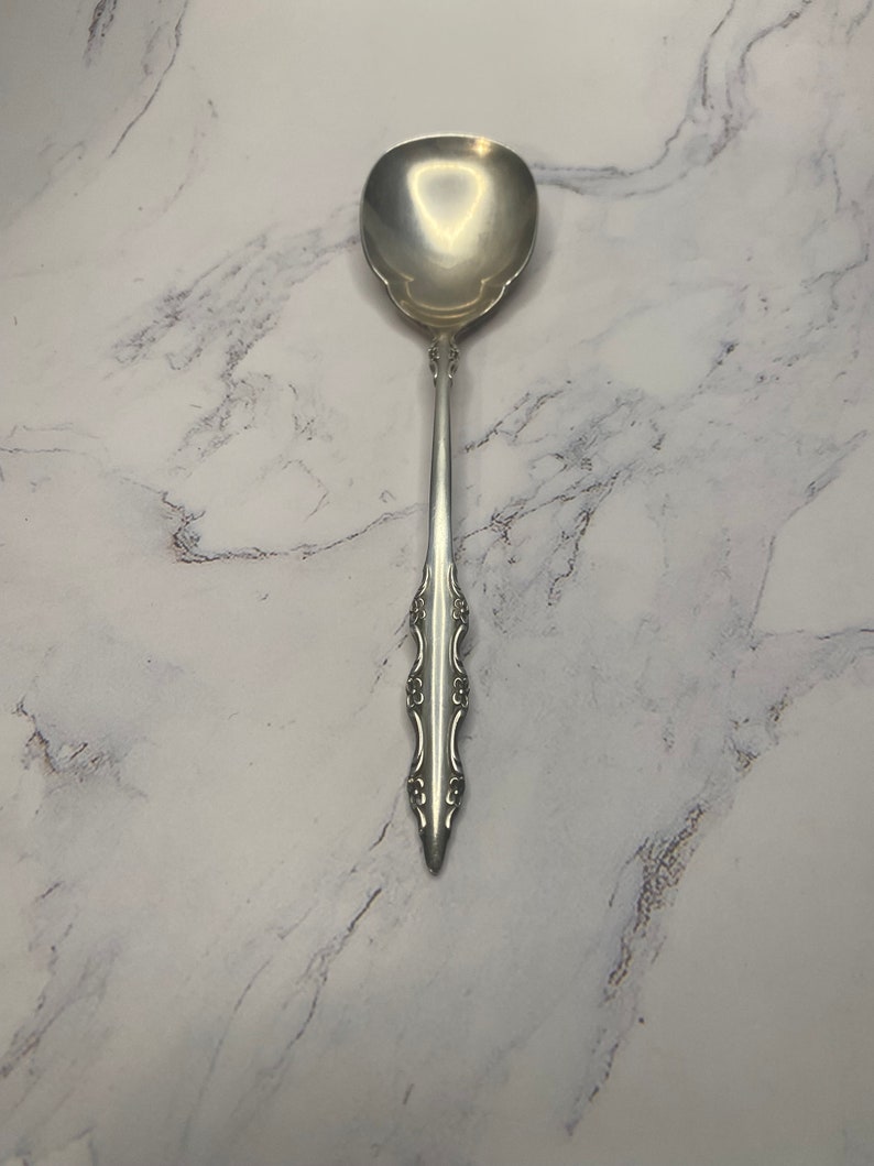 Vintage Silver Spoon Set, International Deep Silver, Floral Flatware