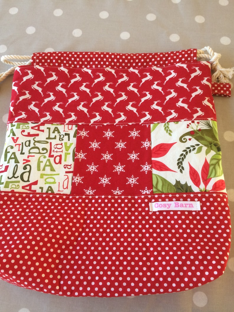 Drawstring Bag/project Bag/knitting/sewing/crochet/project Bag Etsy