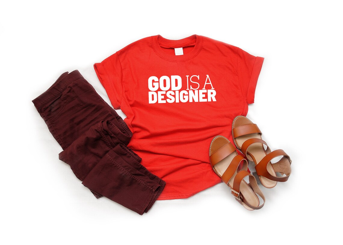 God Is A Designer T Shirt Designer Artist Gift Creative Etsy