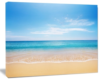 beach canvas art etsy